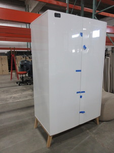 lot 384 image: WHITE LAQUER ARMOIR