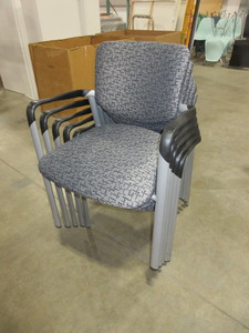 lot 401 image: OFS STACKING RECEPTION CHAIRS