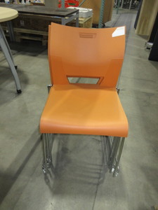 lot 407 image: GLOBAL DUET STACKING CHAIRS