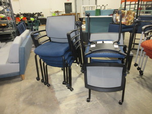 lot 435 image: SIT ON IT FOCUS CHAIRS WITH CASTERS