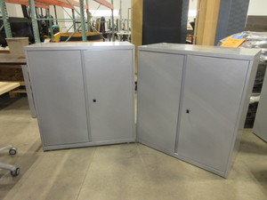 lot 447 image: KIMBALL 2 DOOR STORAGE CABINETS