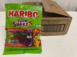 12x 4oz Haribo Twin Snakes
