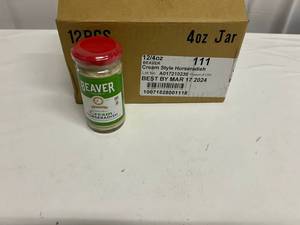 12x 4oz Beaver Cream Style Horseradish