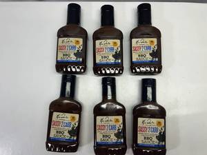 6x 17.5oz Ken Davis Sassy 2 Carb BBQ Sauce