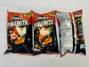 JJ. 3x 9oz Doritos Dinamita Sticks-Flamin Hot Queso