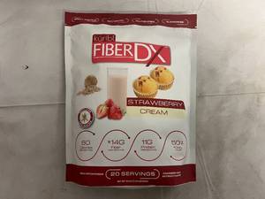 600g BarnDad FiberDX Fiber & Protein Powder-Strawberry Cream