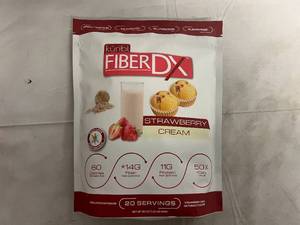 600g BarnDad FiberDX Fiber & Protein Powder-Strawberry Cream