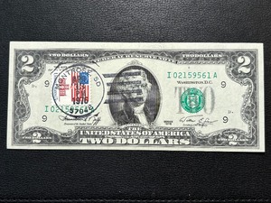 1976 $2 Dollar Bill with Montrose, SD Postmark