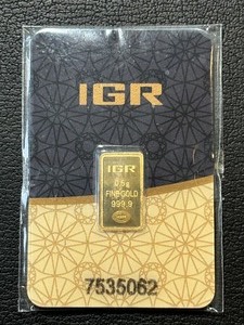 .999 Fine Gold Bar .5 Gram