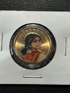 2000-P Sacagawea Dollar Colored