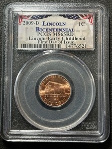 2009-D Lincoln Bicentennial Cent PCGS MS65 Red