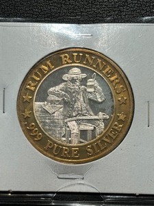 Rum Runner .999 Fine Silver Gaming Token