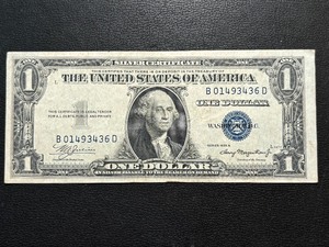 1935 A Blue Seal $1 Dollar Silver Certificate