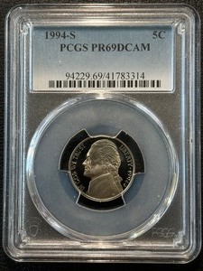 1994-S Jefferson Nickel Proof PCGS PR69 Deep Cameo