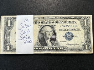 15 - $1 Dollar Silver Certificate Star Notes