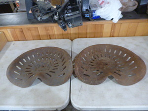 lot 177 image: 2 Vintage Tractor Seats