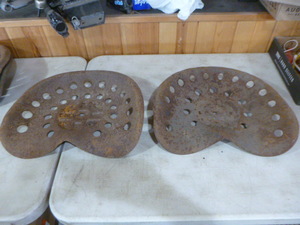 lot 178 image: 2 Vintage Tractor Seats