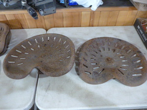 lot 179 image: 2 Vintage Tractor Seats
