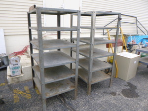 lot 210 image: 2 Metal Shelving Units