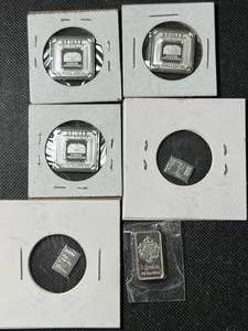 lot 08 image: 22 GRAMS .999 FINE SILVER FRACTIONAL PIECES