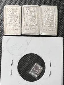 lot 19 image: 31 GRAMS .999 FINE SILVER FRACTIONAL PIECES