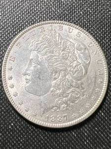 lot 41 image: 1887 US MORGAN SILVER DOLLAR