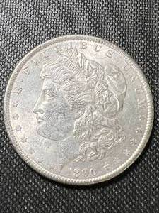 lot 45 image: 1890 US MORGAN SILVER DOLLAR