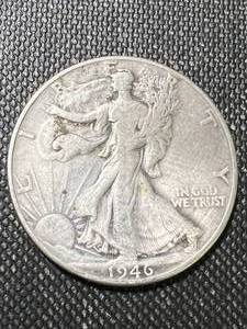 lot 53 image: 1946 US WALKING LIBERTY HALF DOLLAR
