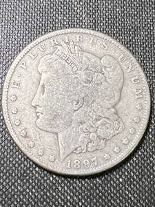 lot 59 image: 1897-S US MORGAN SILVER DOLLAR
