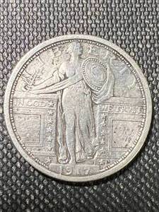 lot 61 image: 1917 US STANDING LIBERTY QUARTER