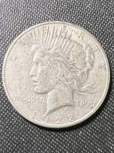lot 69 image: 1928-S US PEACE SILVER DOLLAR