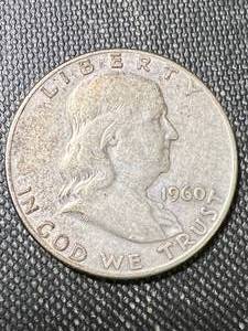 lot 81 image: 1960-D US FRANKLIN HALF DOLLAR
