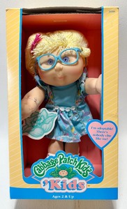 Vintage 1993 CABBAGE PATCH KIDS Lemon Crimped Half Pony Girl w Blue Eyes&nbsp