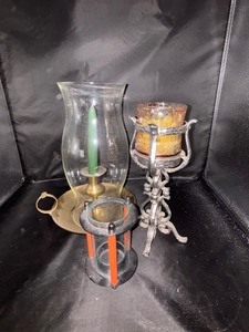 lot 5 image: Vintage Candle Holders