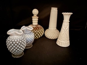 lot 27 image: Vintage Milk Glass and more