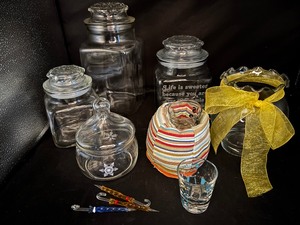 lot 55 image: Glass Canisters