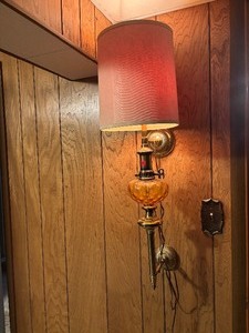 lot 158 image: Vintage Corded Wall Lamp