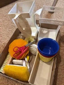 lot 127 image: Vintage Milk Carton Holders and more