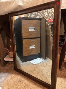 lot 110 image: Square Vintage Mirror