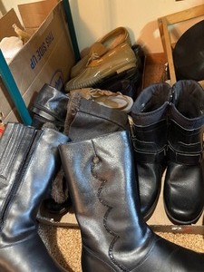 lot 113 image: Womens Shoes, Short Boots, Leather Boots, Size 10