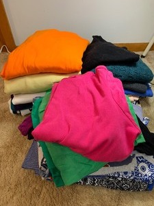 lot 151 image: Medium Short and Long Sleeved Shirts and Pants, Womens