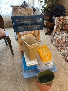 lot 194 image: Plastic boxes, Bins and more