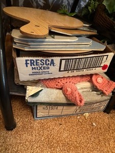 lot 98 image: Trivets and Hot Dish Mats, Plastic Tablecloths, Paper Doilies and more