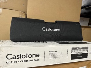 lot 102 image: Casio Casiotone, 61-Key Portable Keyboard with USB (CT-S190) w Carry Case