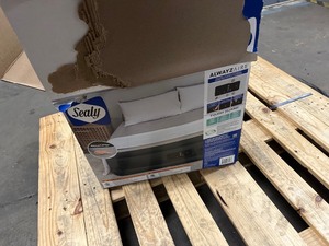 lot 74 image: SEALY AlwayzAire Tough Guard Quilted Topper Air Mattress, Queen - With built in Pump