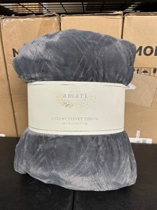 lot 128 image: New Amari Luxury Collection - Luxury Velvet Throw Blanket 60 x 70