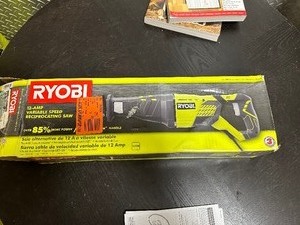 lot 64 image: Ryobi 12 Amp Corded Reciprocating Saw RJ186V