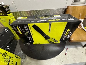 lot 56 image: Ryobi 40V HP Brushless Whisper Series 190 MPH 730 CFM Cordless Battery Jet Fan Leaf Blower with (2) 4.0 Ah Batteries & Charger