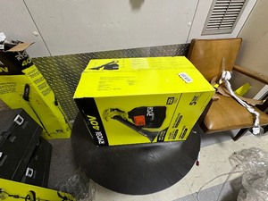 lot 63 image: Ryobi 40V Vac Attack Cordless Battery Leaf VacuumMulcher (Tool Only) Model RY40405BTL
