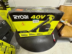 lot 61 image: Ryobi 40V Vac Attack Cordless Battery Leaf VacuumMulcher (Tool Only) Model RY40405BTL